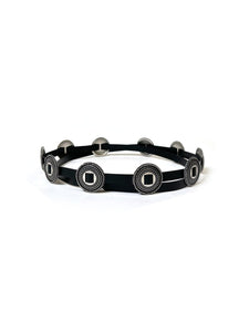 ANN DEMEULEMEESTER - Deci Concho Belt Nappa Leather - AW25 - BLACK